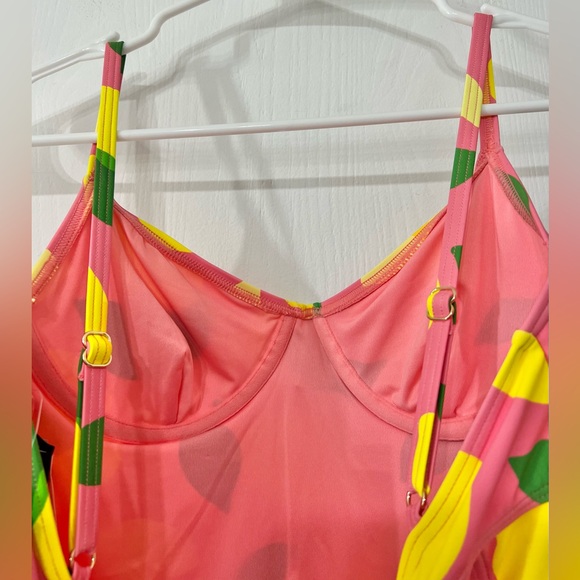 Kate Spade New York Lemon Print One Piece Swimsuit Sea Star Size Small - Picture 5 of 11